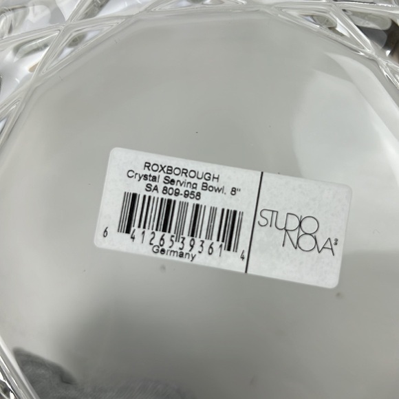 New in Box Crystal Serving Bowl By Mikasa - Picture 3 of 8